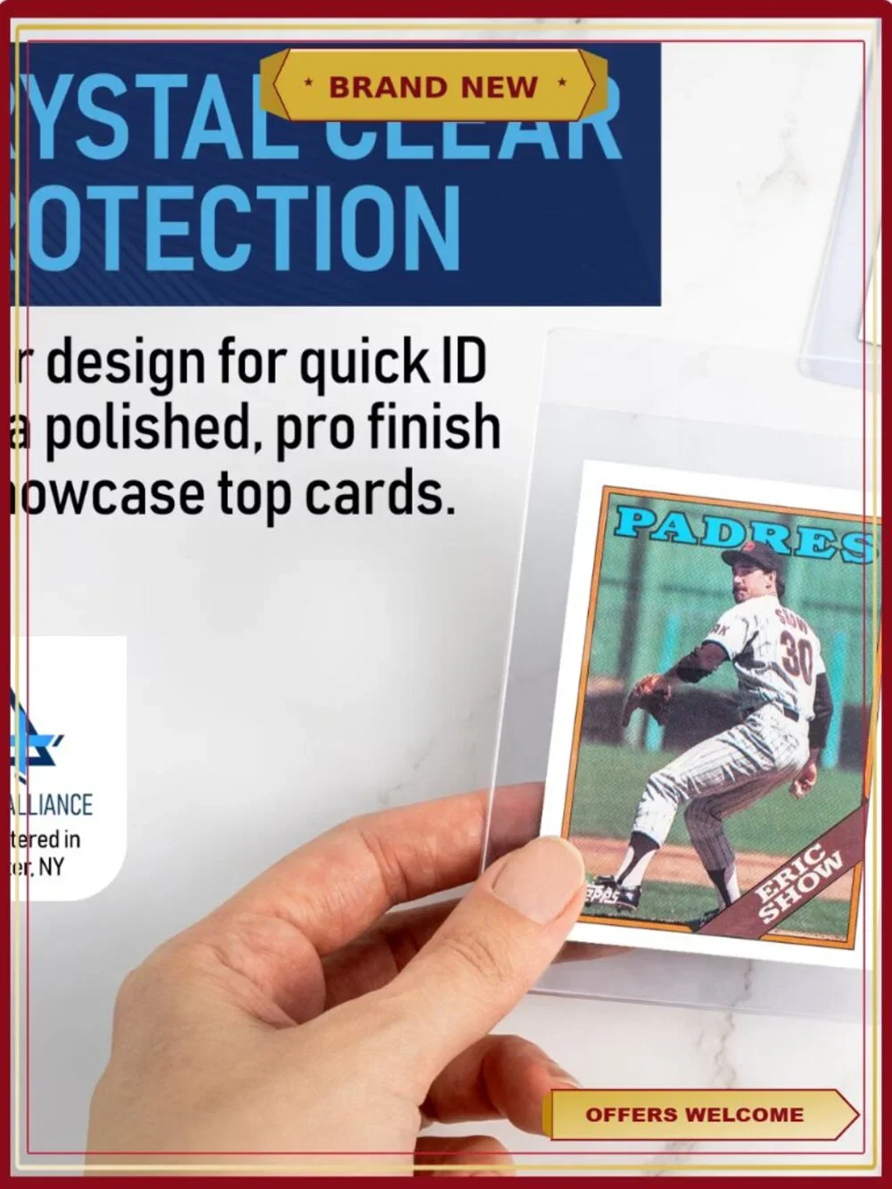 Semi Rigid Card Holders for PSA Grading – 200 Pack Crystal Clear